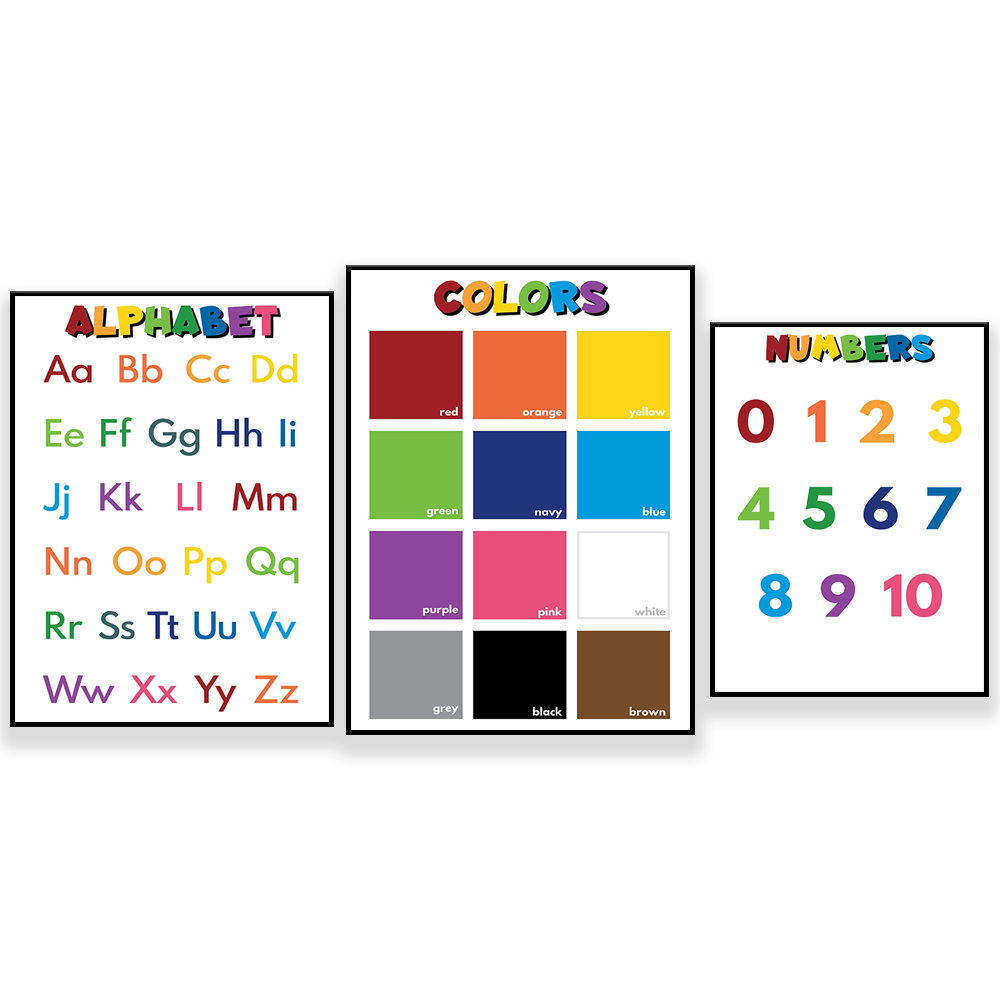 Kids Education Name - NOMS DE COULEURS, ALPHABET, CHIFFRES pour