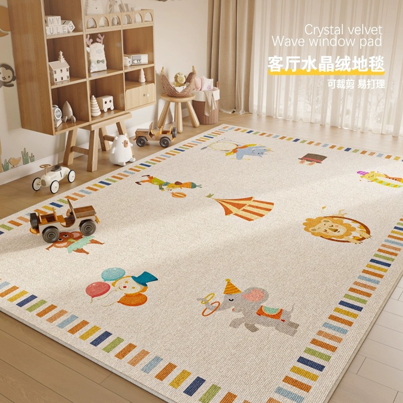Kids Education Room - Tapis de salon pour chambre d'enfant,