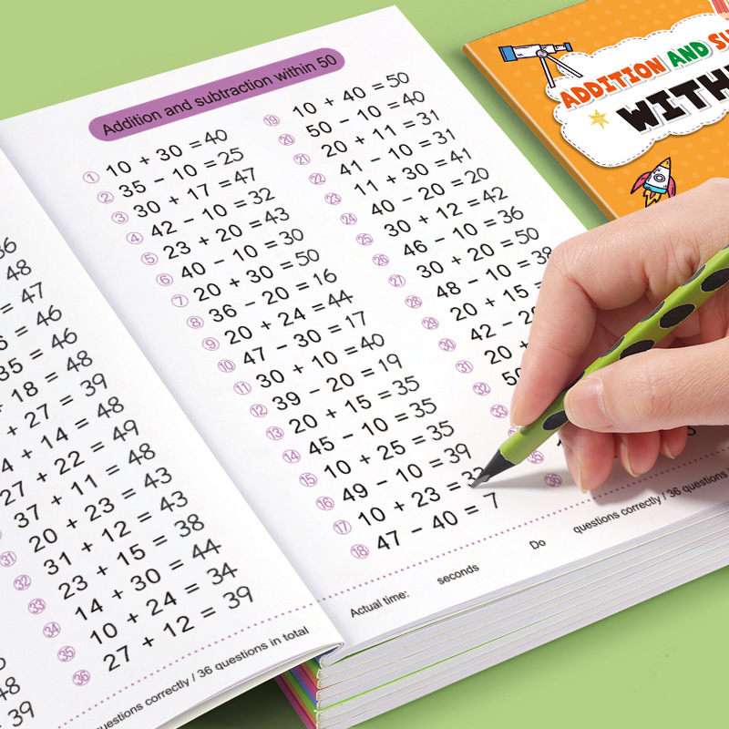 Kids Education Laptop - Cahier d'exercices de mathématiques pour enfants,