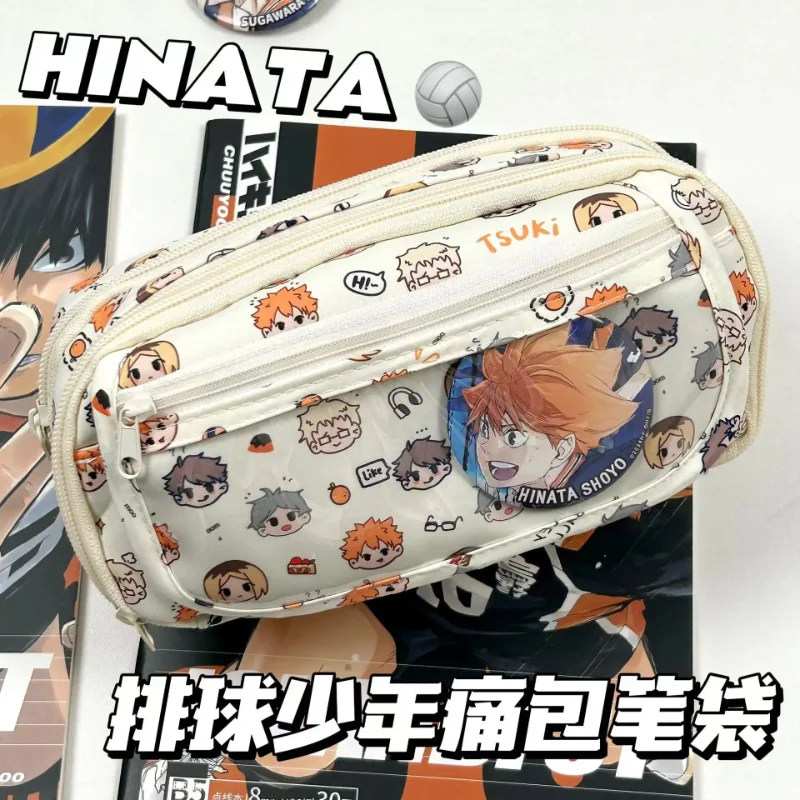 Kids Education School - Anime Haikyuu!! Pochette à crayons Kawaii,