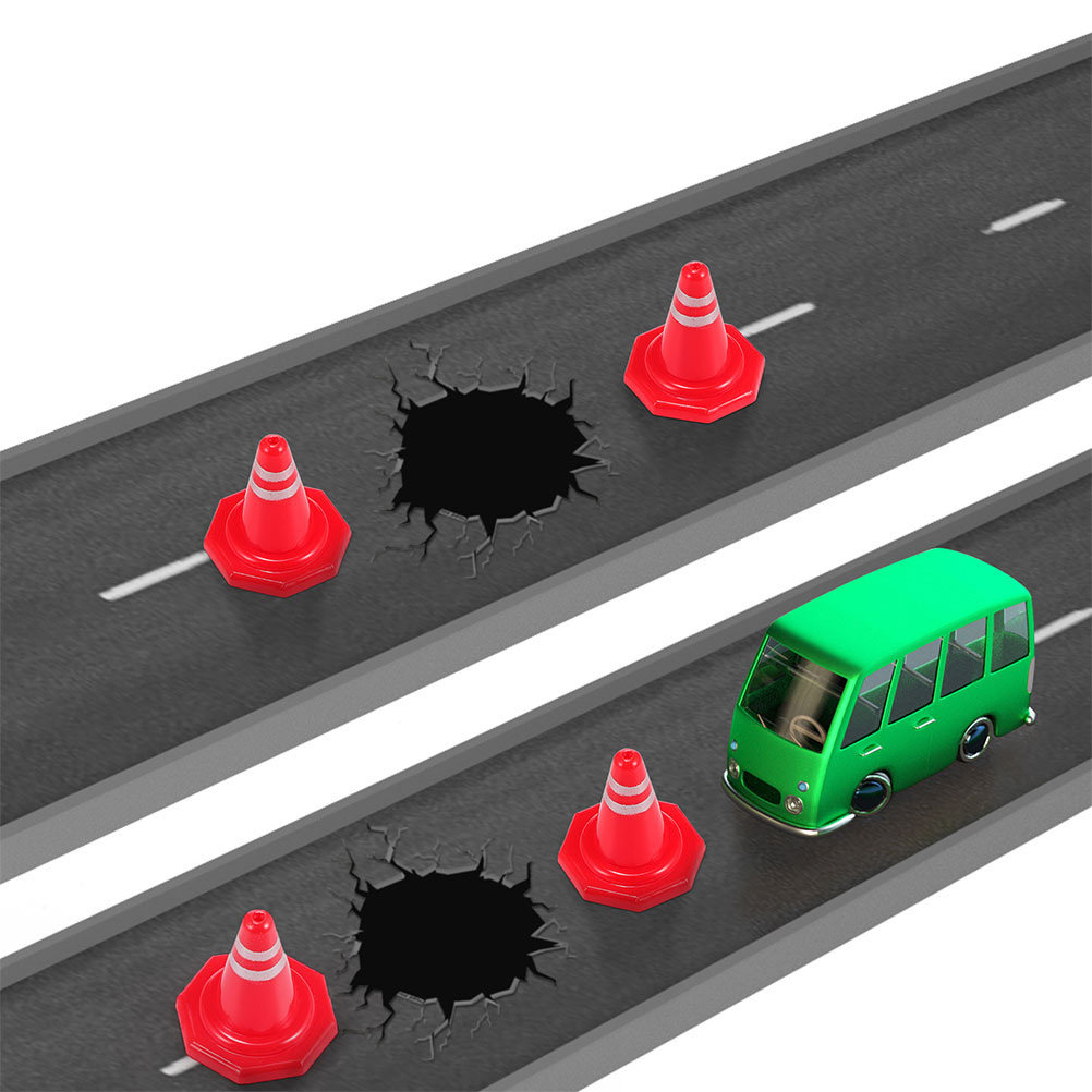 Kid Education - 24 mini-cônes de signalisation rouges en