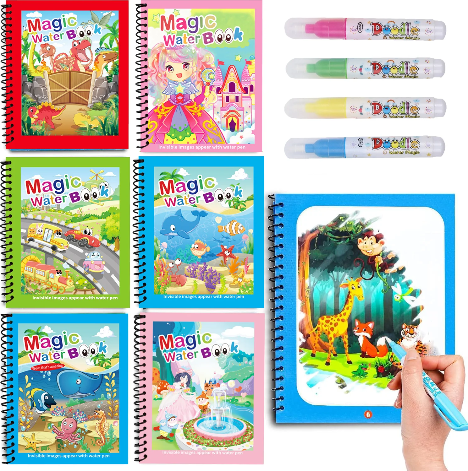 Kids Educational Workbooks - Livre de dessin à l'eau magique