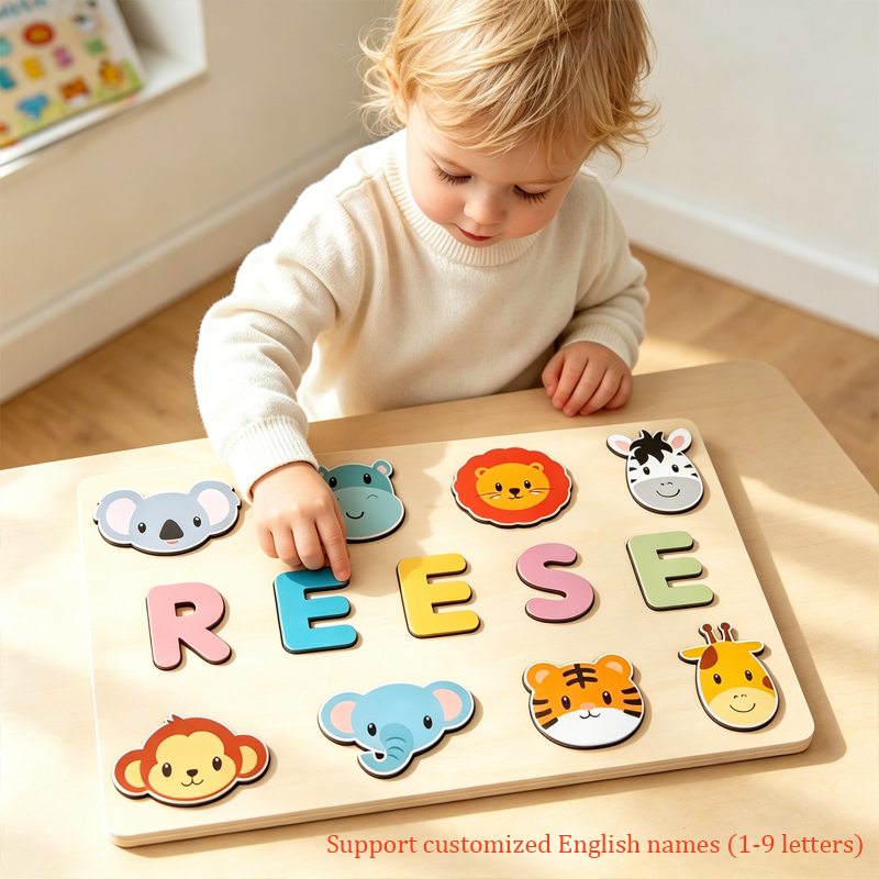 Puzzle en bois personnalisé Mo - Kids Education Name avis et prix