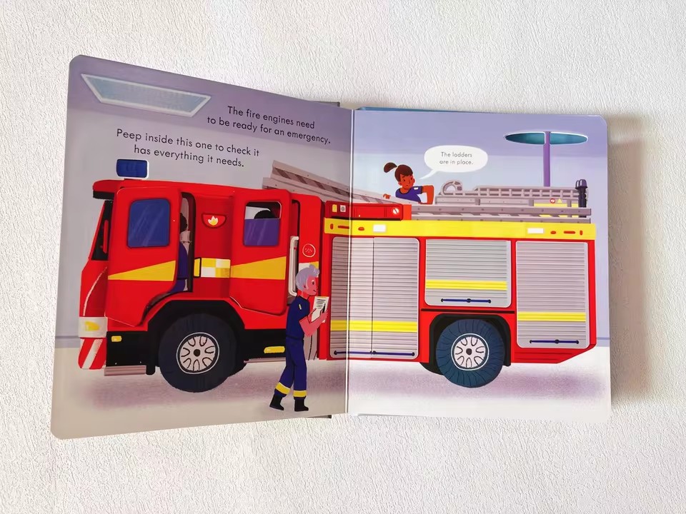 Usborne Peep Inside How A Fire - Kids Education Book avis et prix
