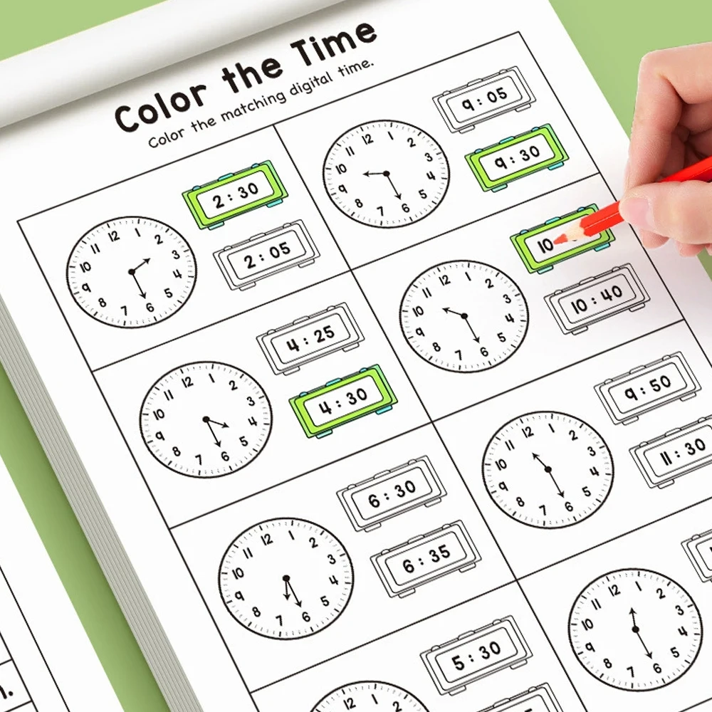 Cahier d'exercices sur le temp - Kids Educational Workbooks avis et prix