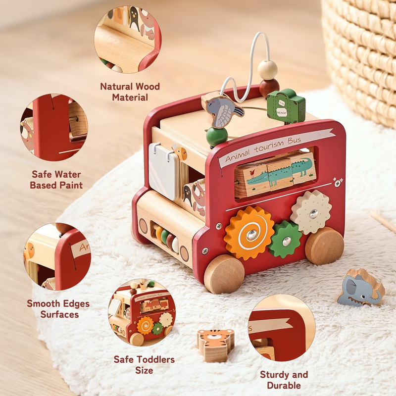 Bus en bois personnalisable av - Kids Education Name avis et prix