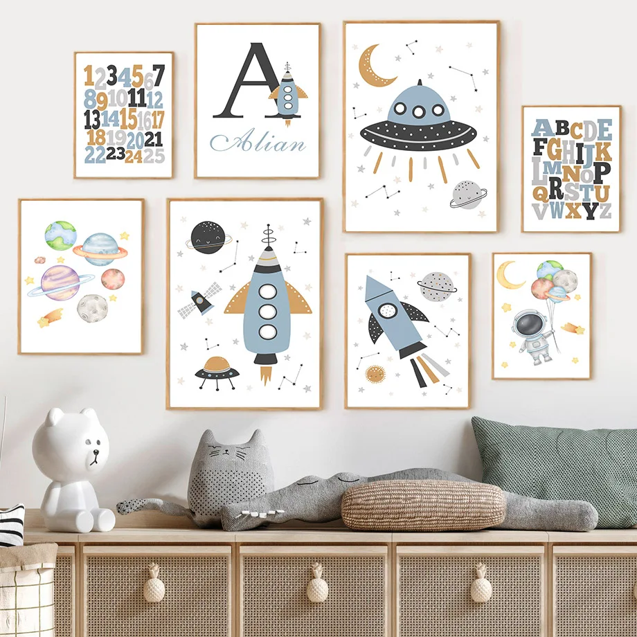 Toile murale personnalisée ave - Kids Education Name avis et prix