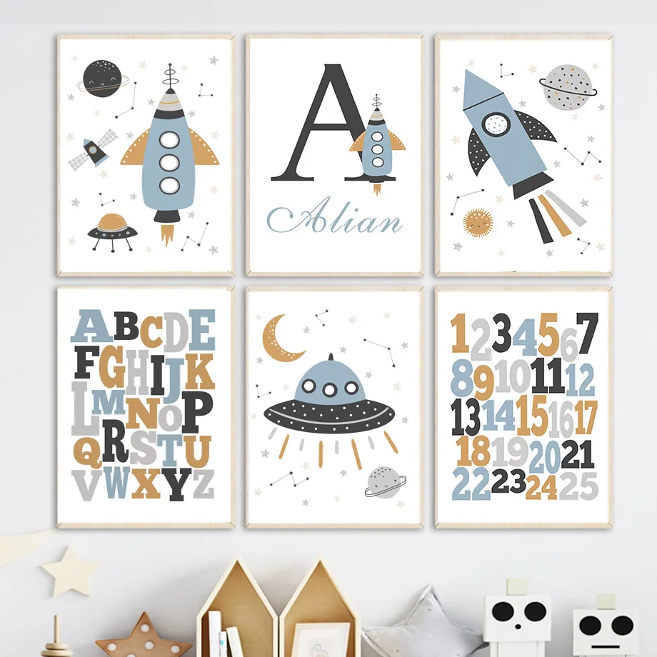 Toile murale personnalisée ave - Kids Education Name avis et prix