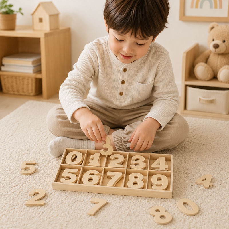 Ensemble de chiffres en bois à - Kids Education Name avis et prix