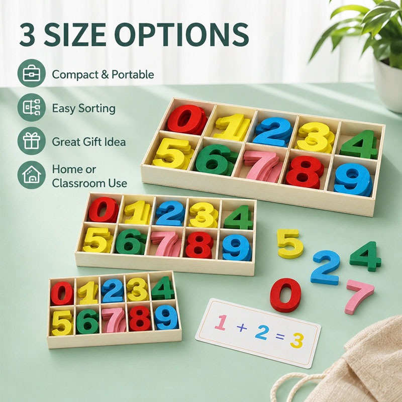 Ensemble de chiffres en bois à - Kids Education Name avis et prix