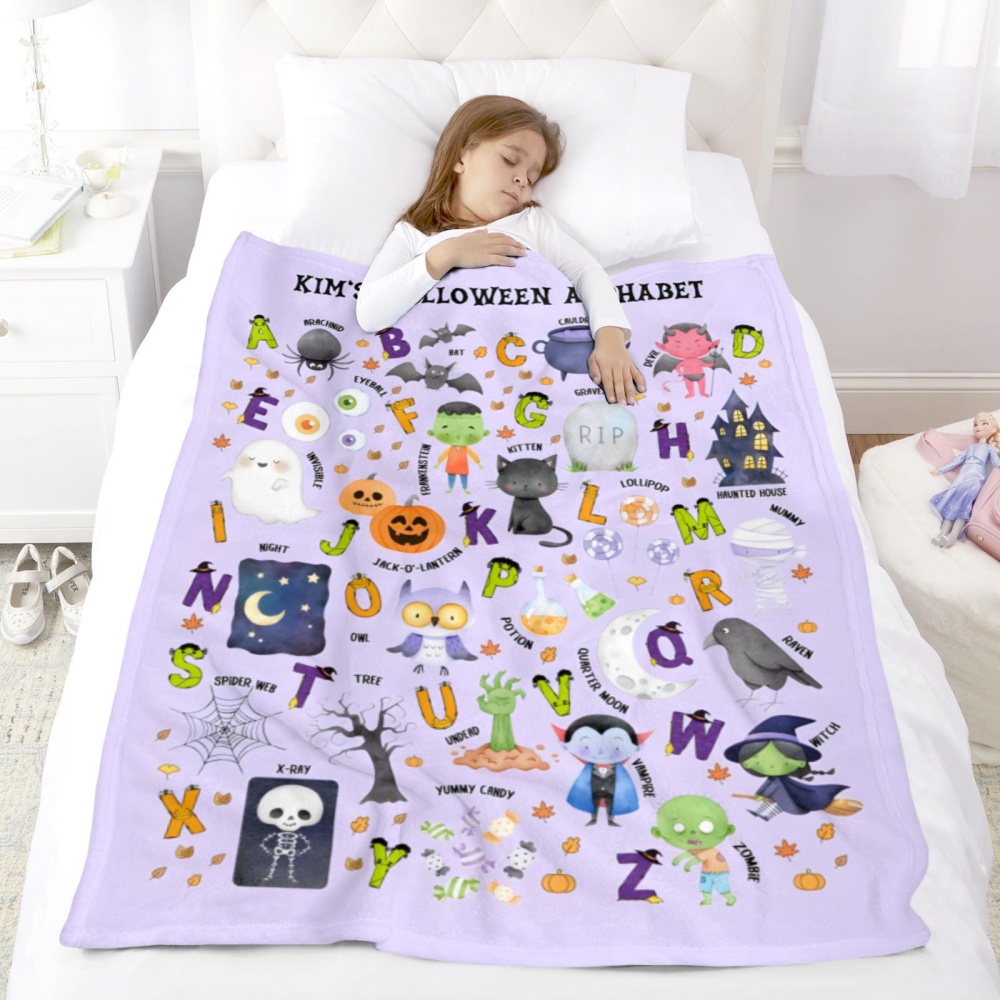 Couverture polaire personnalis - Kids Education Name avis et prix