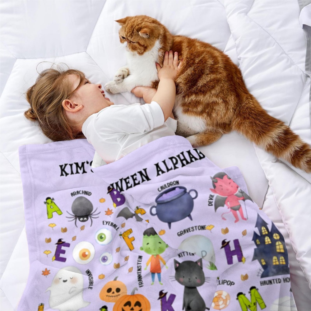 Couverture polaire personnalis - Kids Education Name avis et prix